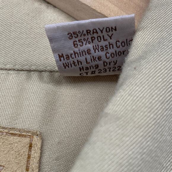 SCULLY Shirt Mens XL Floral Pearl Snap Button Up Western Cowboy Twill Beige - Picture 10 of 16